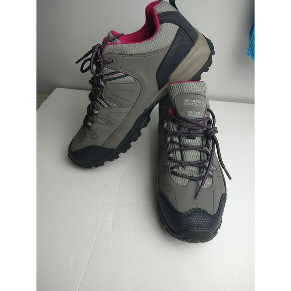 Regatta Great Outdoor Woman 9 Lady Holcombe Low Grey Pink Hiker Active Outddor - Picture 11 of 11